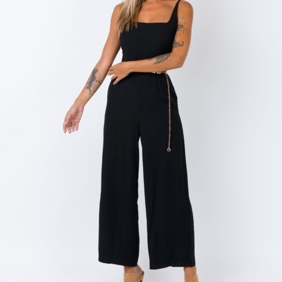 Princess Polly Pants - Princess Polly Australia Black Jumpsuit 0 XS